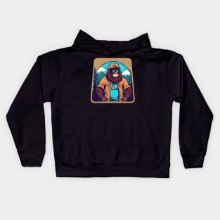 Sasquatch rapper Kids Hoodie